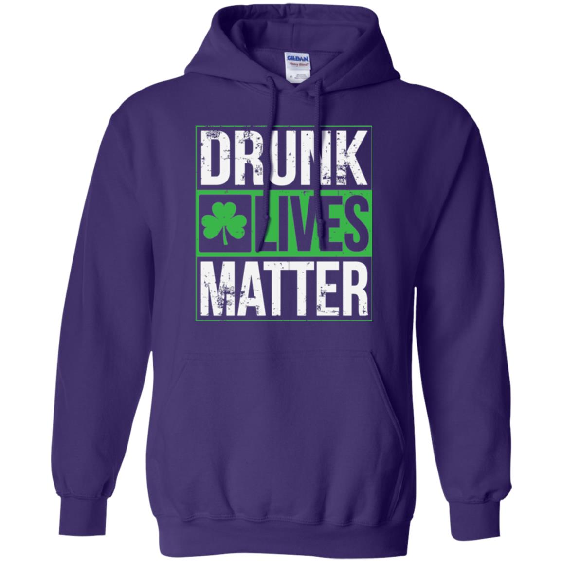 Drunk Lives Matter Saint Patrick_s Day T-shirt Purple