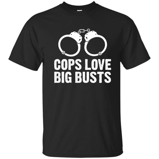Cops Love Big Busts Usa Police Shirt Black