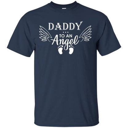 Daddy To An Angle Daddy In Heaven Shirt Navy