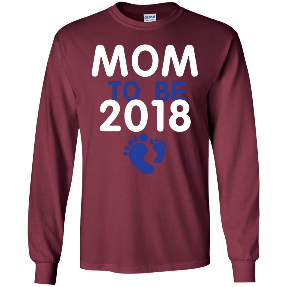 Pregnancy T-shirt Mom To Be 2018 Maroon