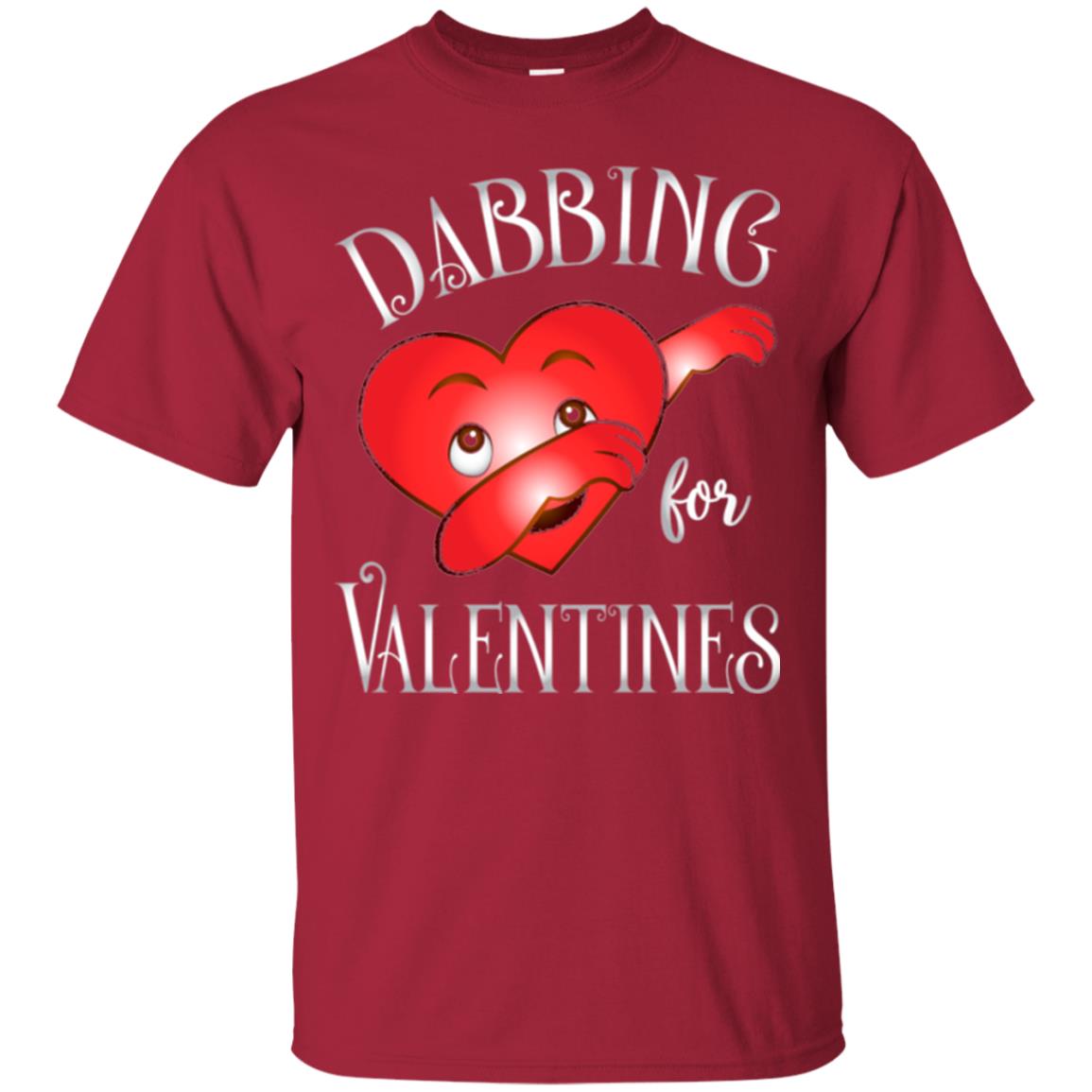 Valentines Day T-shirt Dabbing Heart T-shirt Cardinal