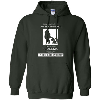 Mommy T-shirt What_s Is That On The Horizon This Is Your Grandma Forest Green