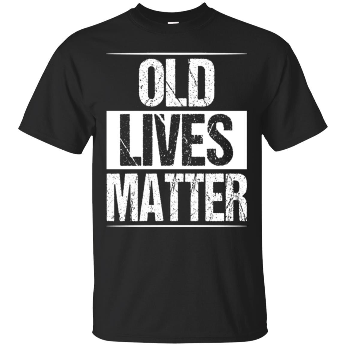 Elderly Seniors T-shirt Old Lives Matter T-shirt Black