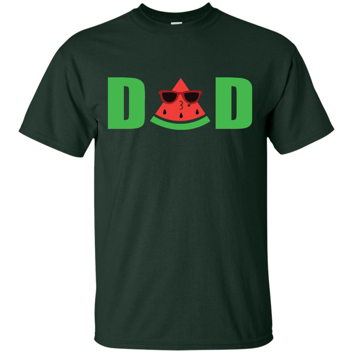 Dad Watermelon Funny Summer Melon Fruit Shirt For Daddy Forest