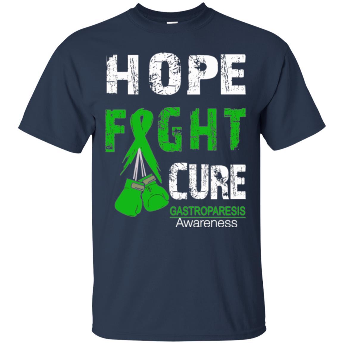 Gastroparesis Awareness T-shirt Hope Fight Cure Gastroparesis Awareness Navy