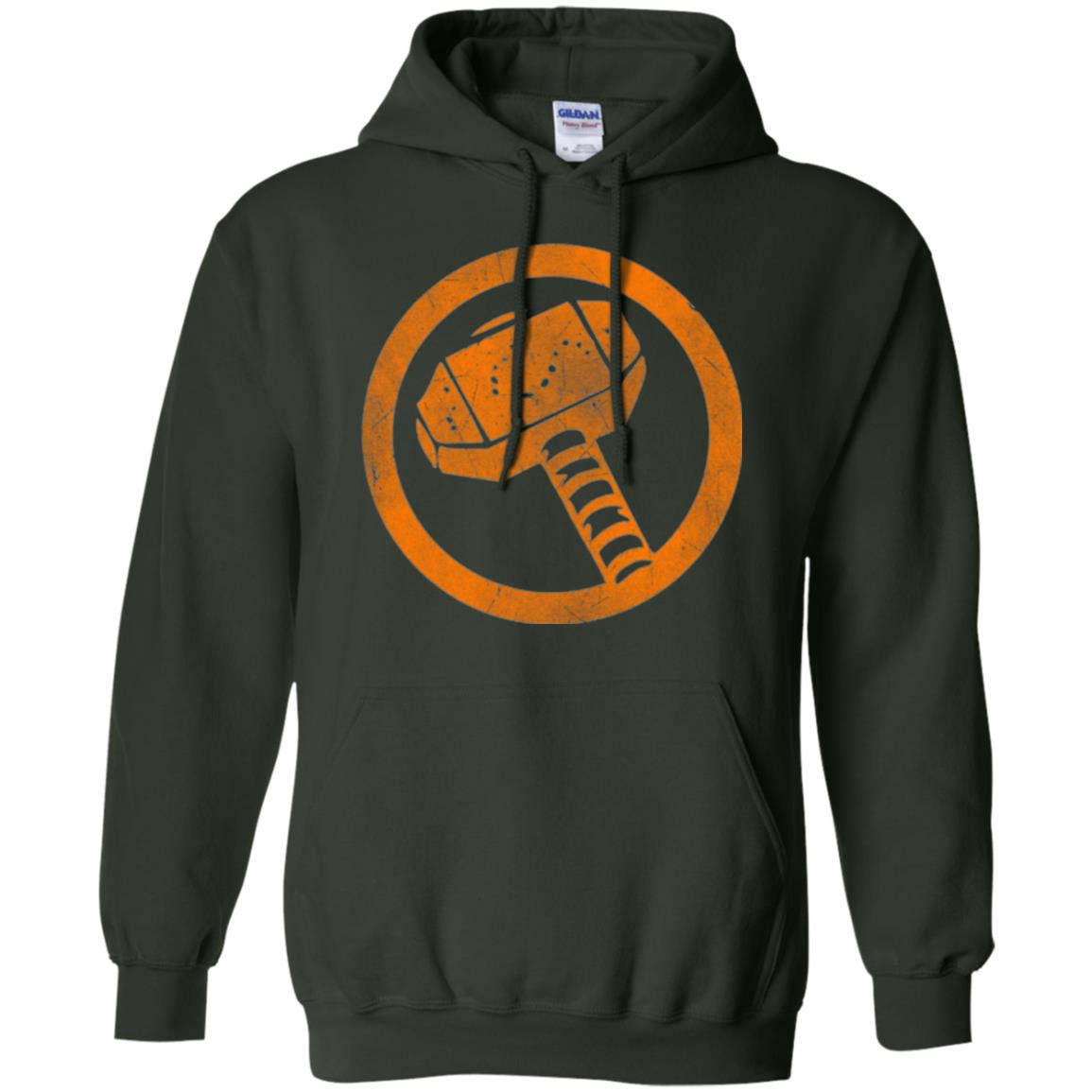 Thor Hammer T-shirt Forest Green