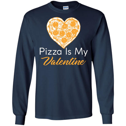 Pizza Lover T-shirt Pizza Is My Valentine Navy