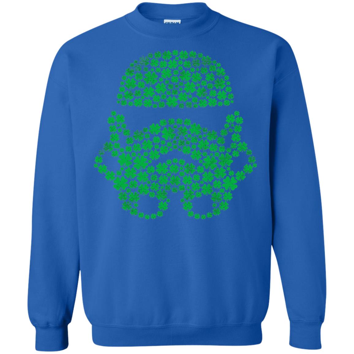 Stormtrooper Clovers St. Patrick_s Graphic T-shirt Royal