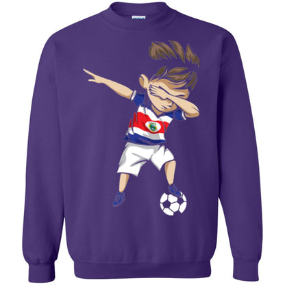 Dabbing Soccer Boy Costa Rica Jersey Football Shirt Purple