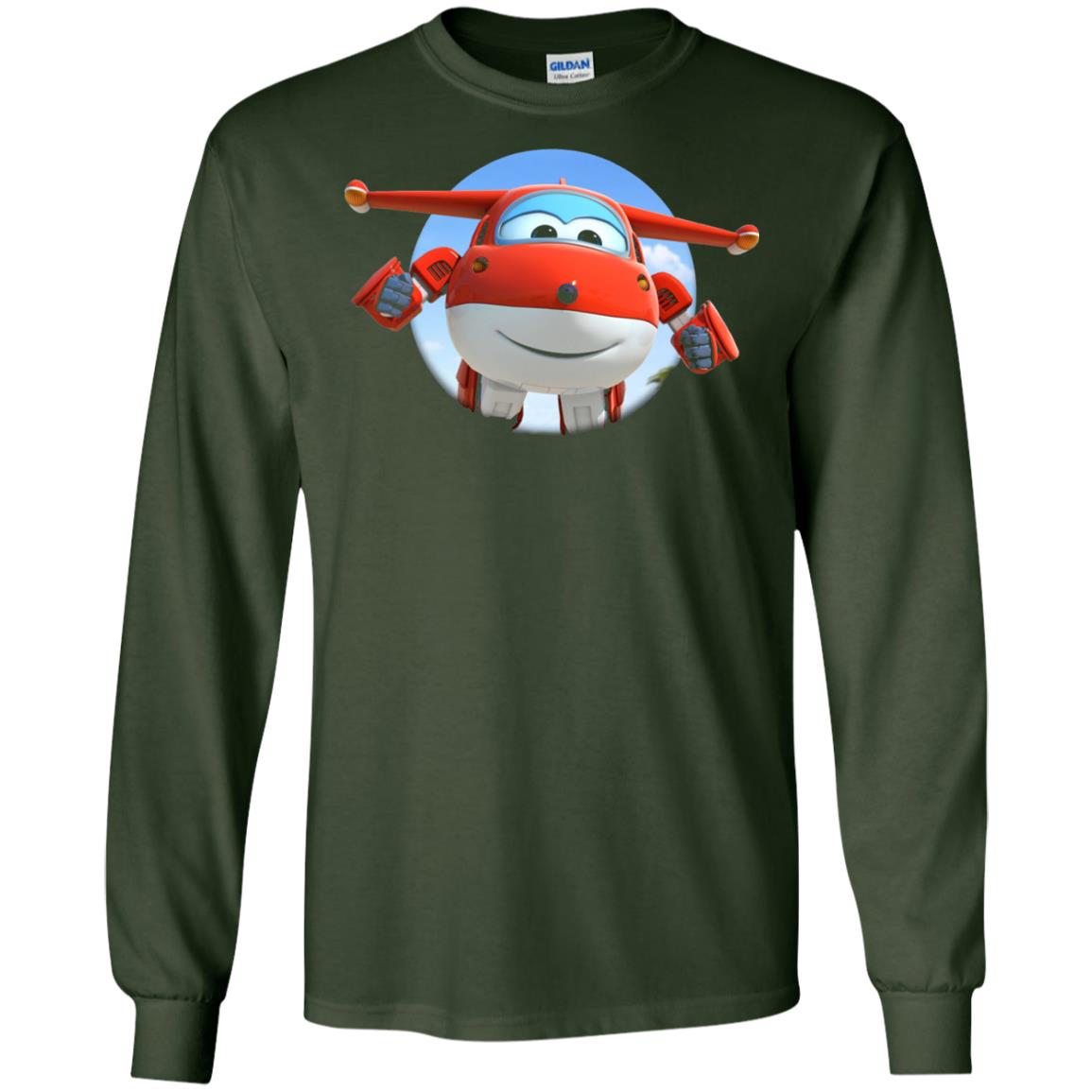 Super Wings Jett Movie Lover T-shirt Forest Green