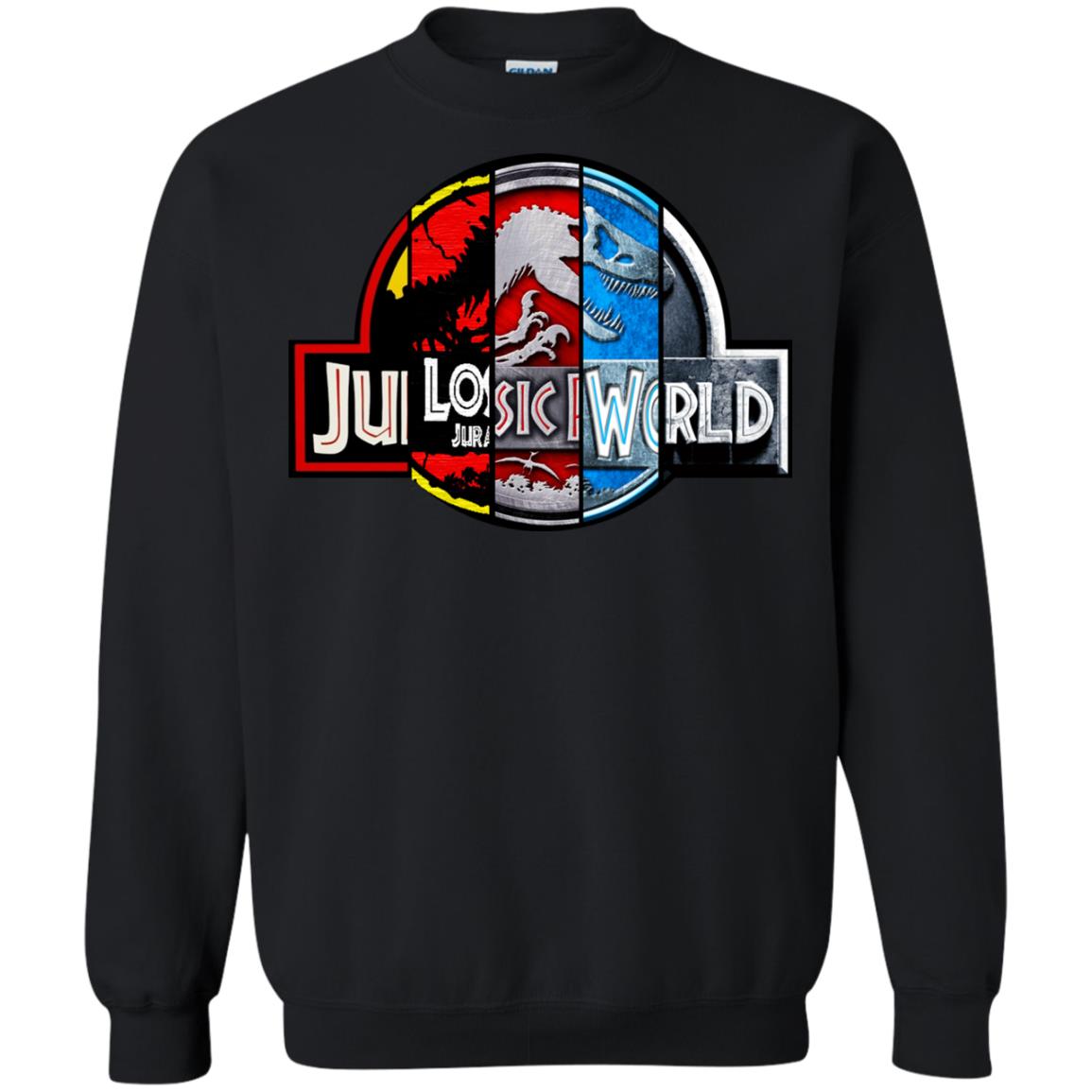 Jurassic World Movie Fan ShirtG180 Gildan Crewneck Pullover Sweatshirt 8 oz.