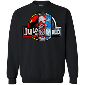 Jurassic World Movie Fan ShirtG180 Gildan Crewneck Pullover Sweatshirt 8 oz.