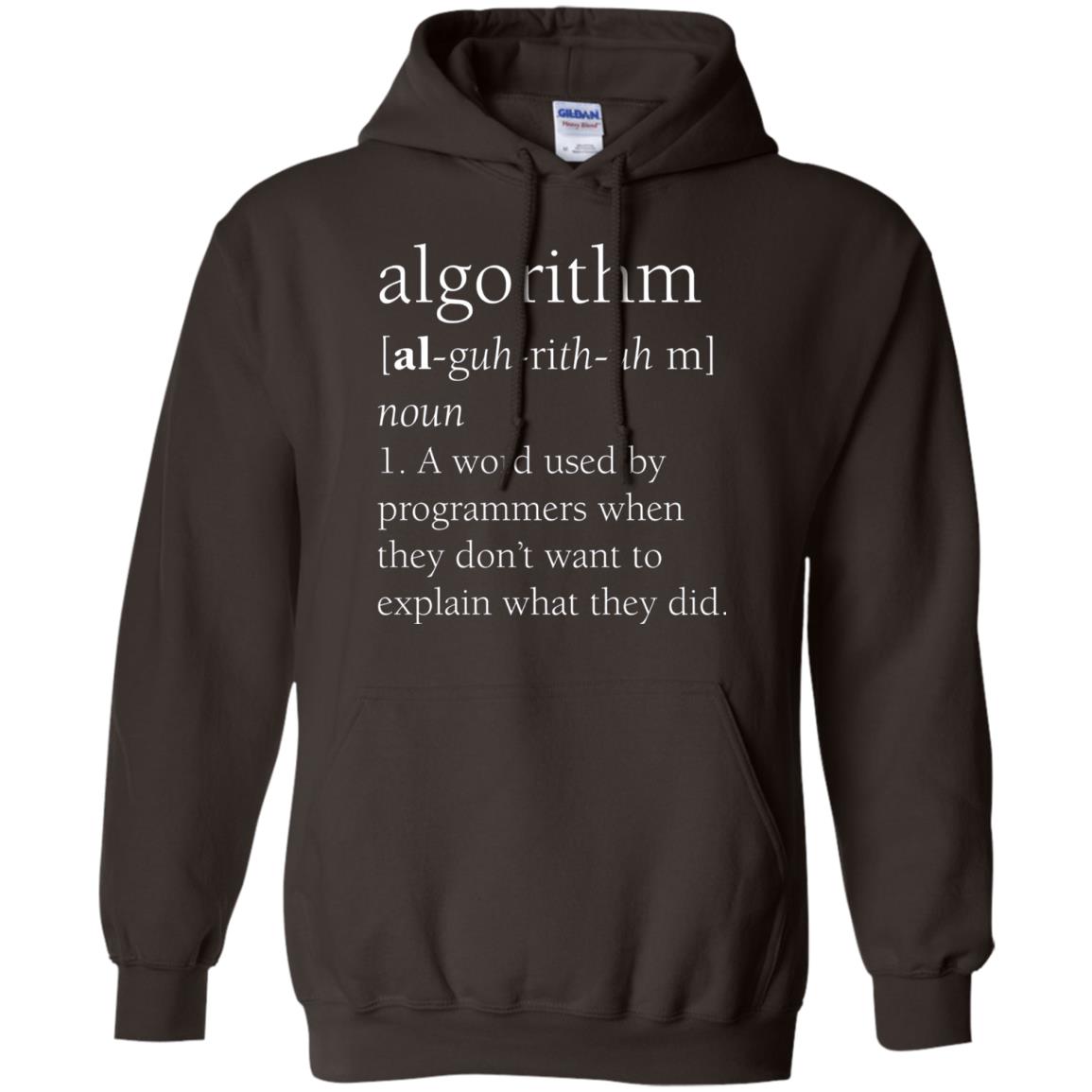 Funny Computer Programmer T-shirt Algorithm Definition Gift Dark Chocolate