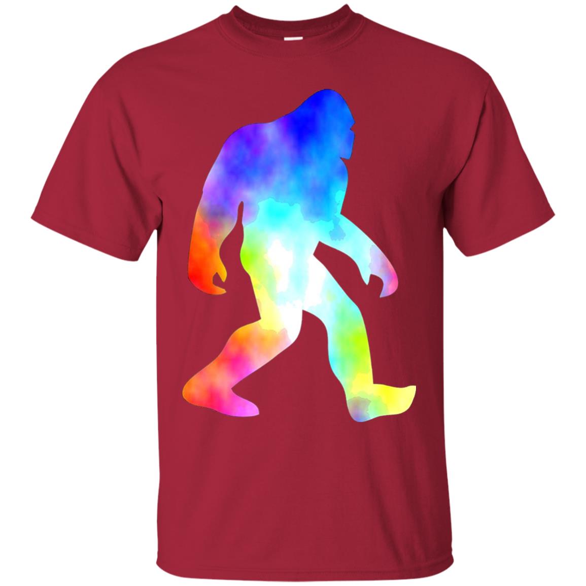 Bigfoot Sasquatch Neon T-shirt Cardinal