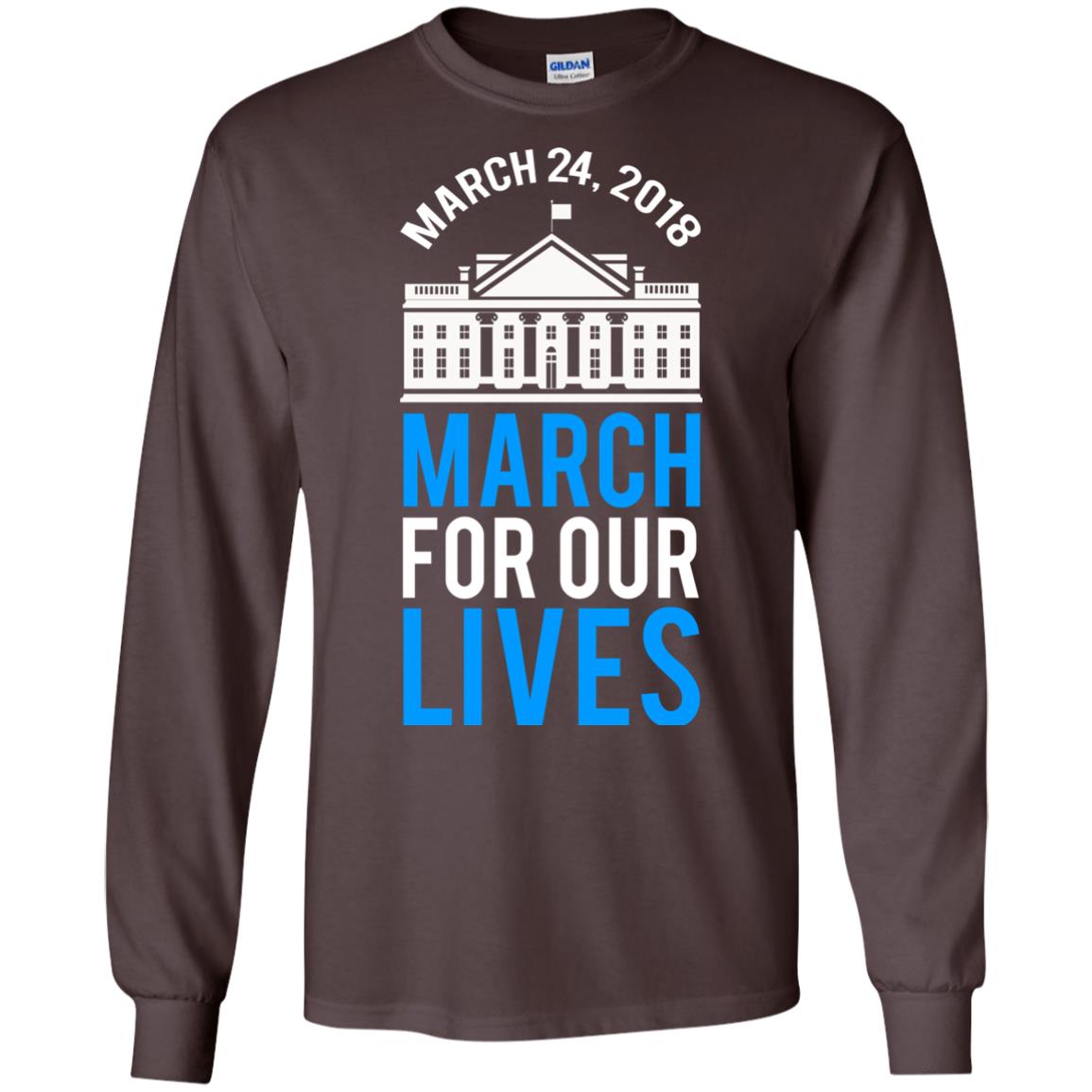 March For Our Lives March 24 2018 T-shirt Dark Chocolate