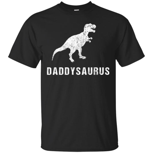 Dad T-shirt Daddysaurus Black
