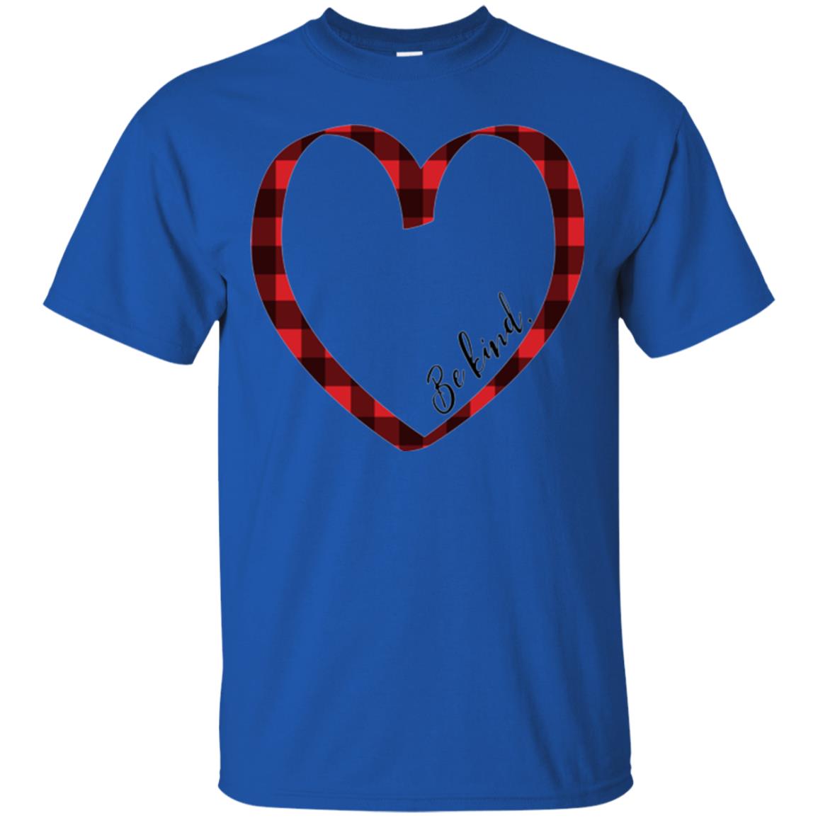 Be Kind Inspirational Motivational T-shirt Royal