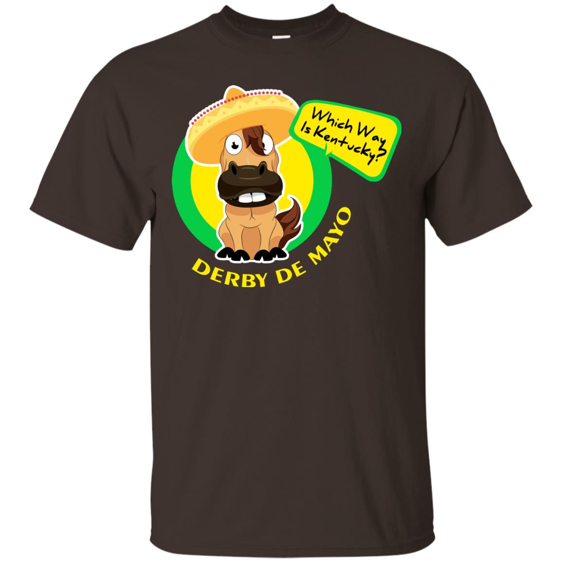 Which Way Is Kentucky Derby De Mayo Horse Race Shirt Dark Chocolate