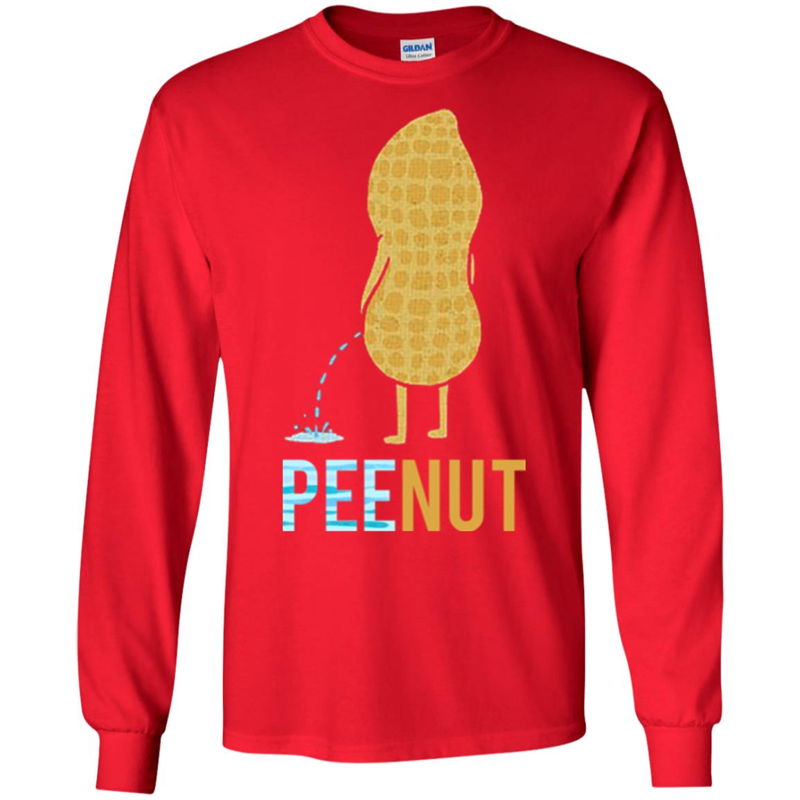 Funny Peenut Gift Shirt For Cool Boys Red