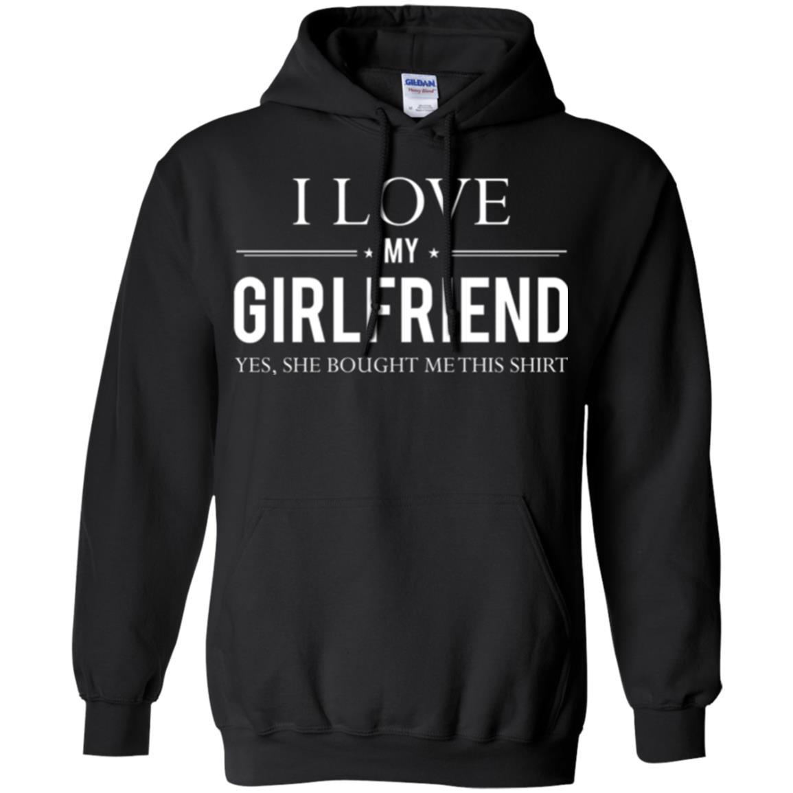 Boyfriend T-shirt I Love My Girlfriend She Bought Me This Shirt Black