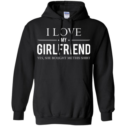 Boyfriend T-shirt I Love My Girlfriend She Bought Me This Shirt Black