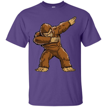 Monkey T-shirt Bigfoot Sasquatch Dabbing Purple