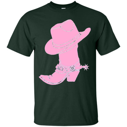 Cowgirl Boots Western Wear T-shirt Forest