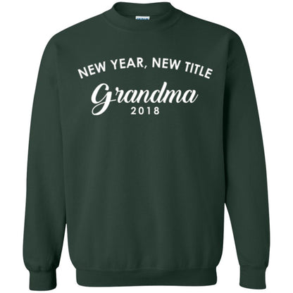 Nana T-shirt New Years New Title Grandma Pregnancy Announcement 2018 Forest Green
