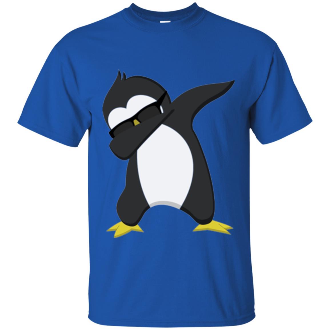 Chirstmas T-shirt Dabbing Penguin Royal