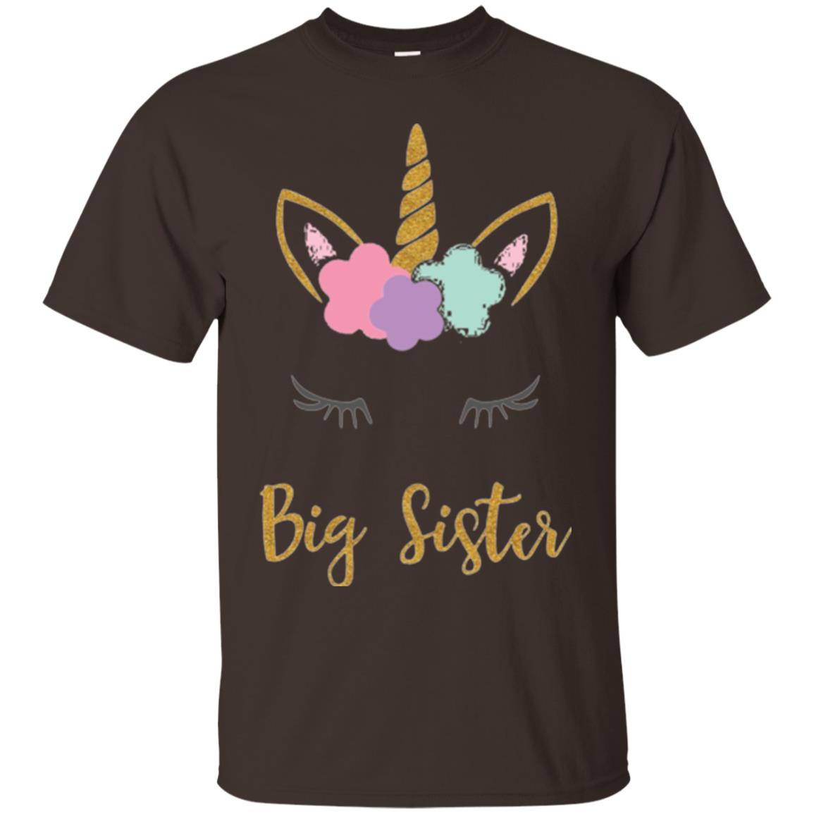 Family T-shirt Big Sister Dark Chocolate