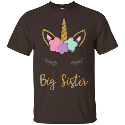 Family T-shirt Big Sister Dark Chocolate
