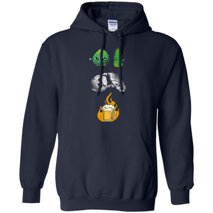 Beer Lover T-shirt Beer Fusion Flags Navy