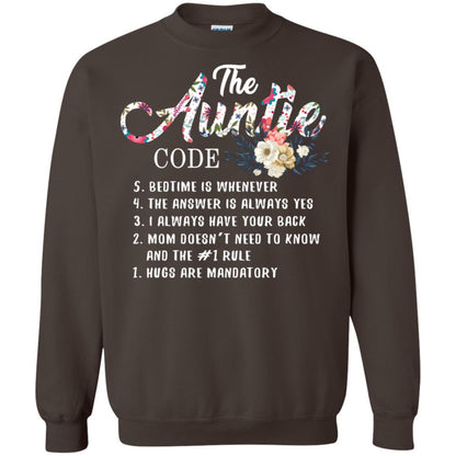 The Auntie Code Shirt For Womens Dark Chocolate