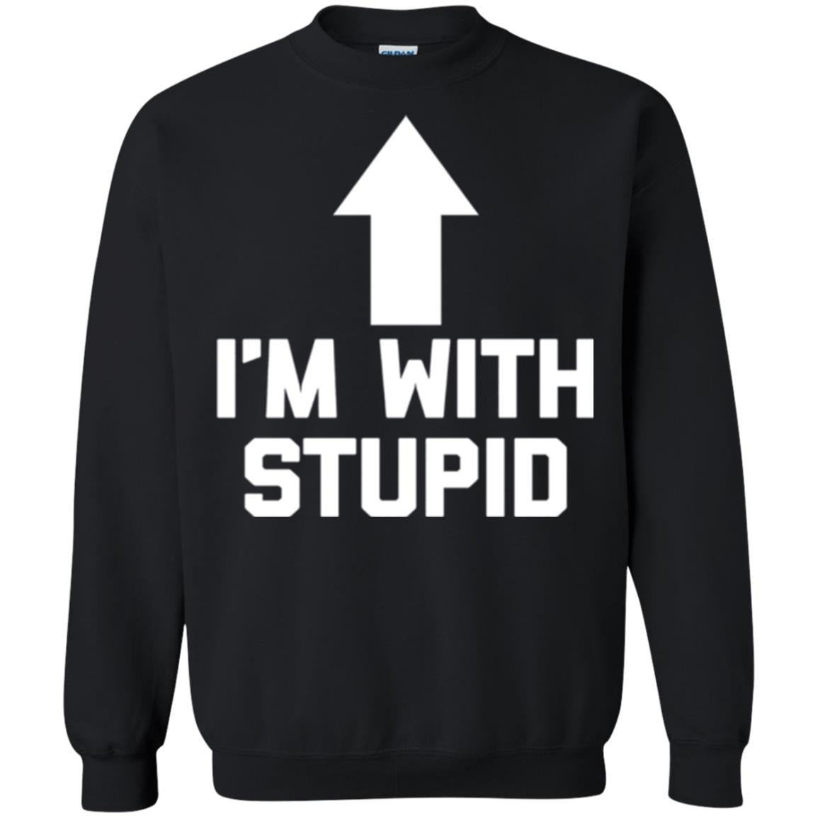 Im With Stupid T-shirt Black