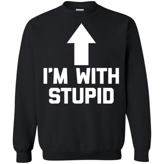 Im With Stupid T-shirt Black