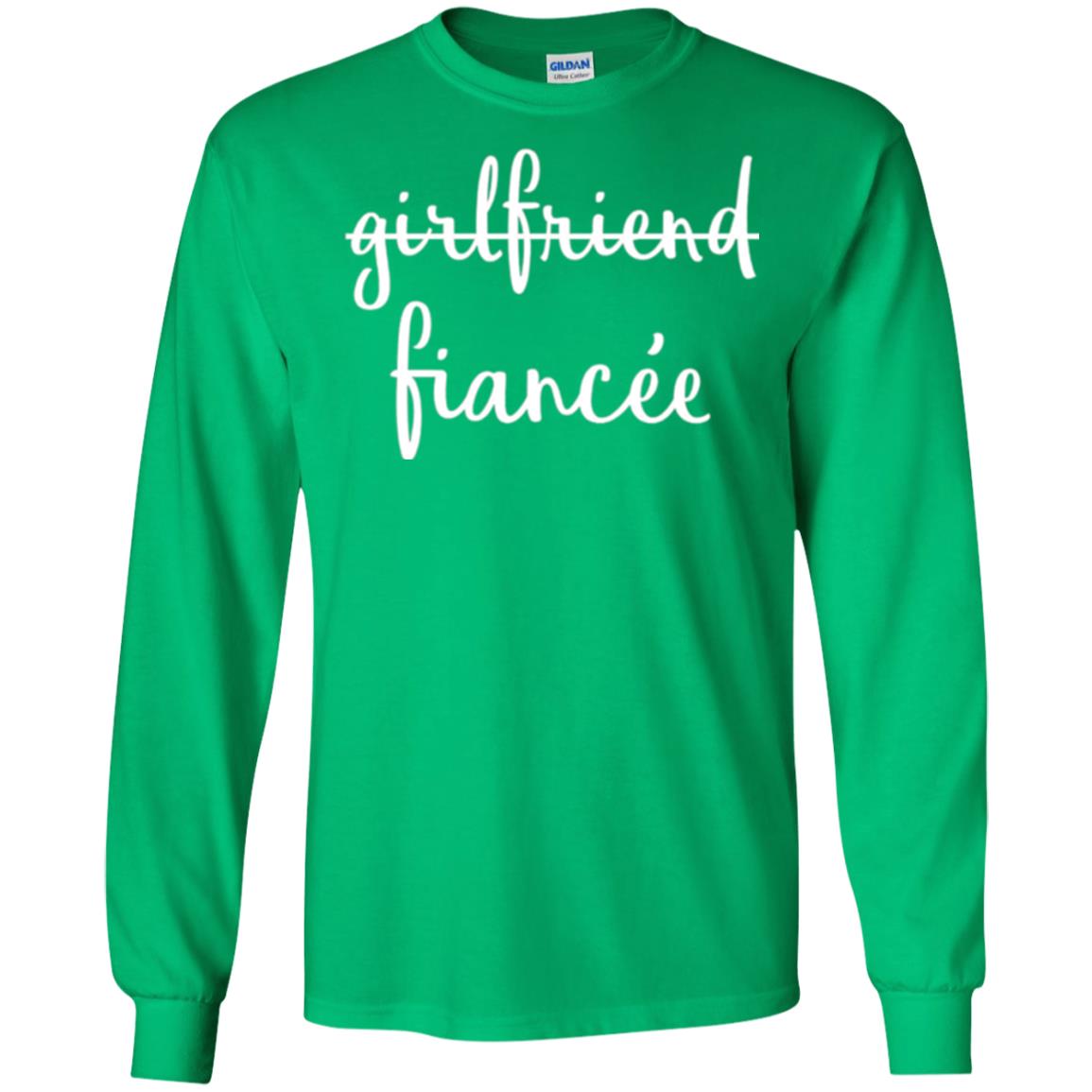 Fiance Engagement Party T-shirt Girlfriend Fiancee Irish Green