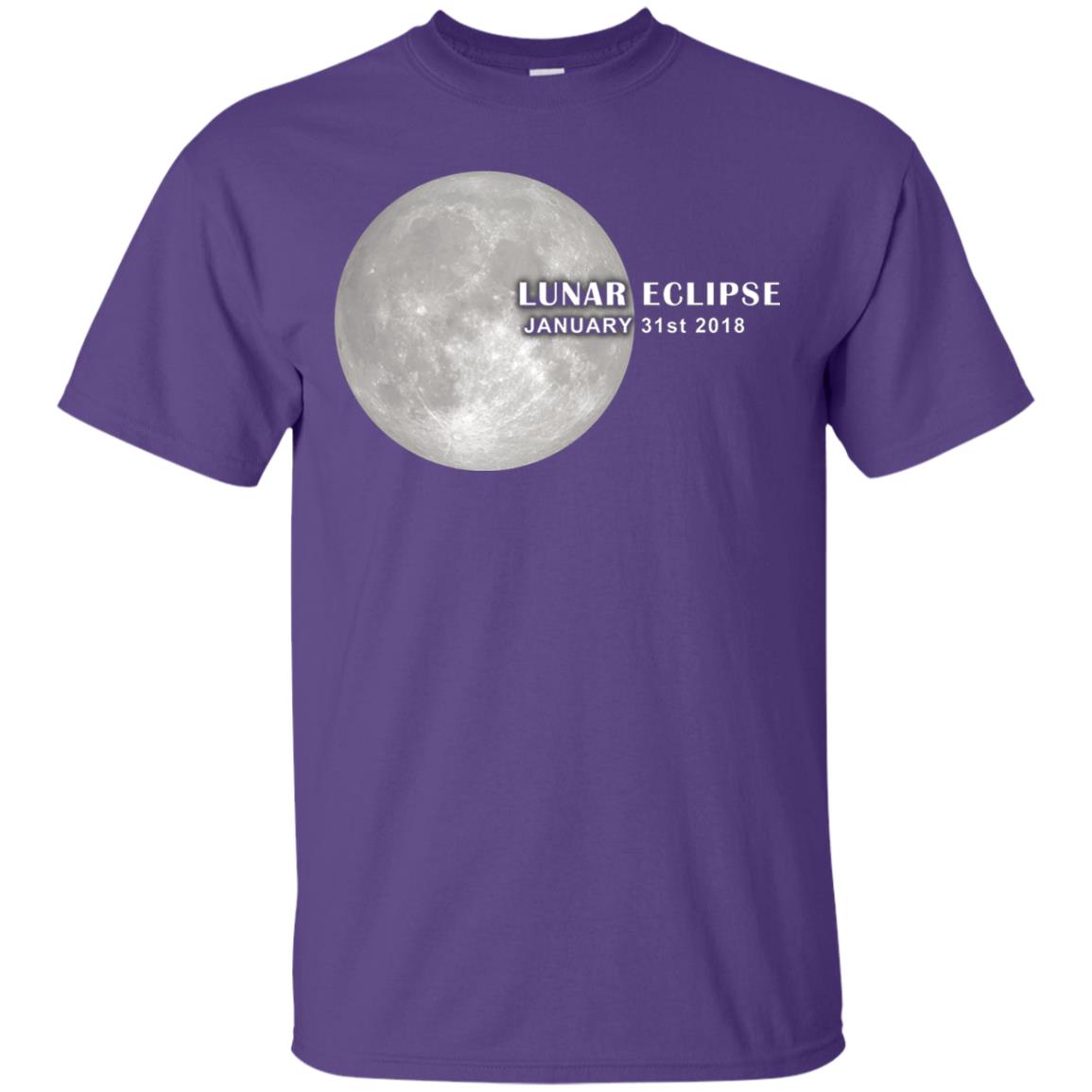 Eclipse January 31st 2018 Total Lunar Eclipse Shirts Purple