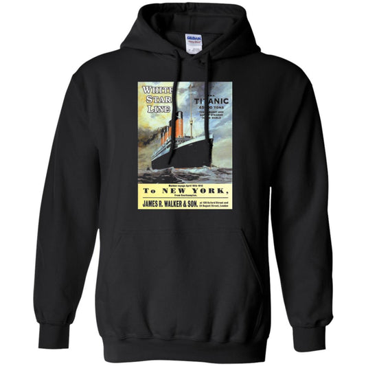 Film T-shirt Sailing Ship Cruise Vintage Poster Black