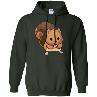 Cute Squirrel Graphic T-shirt Forest Green