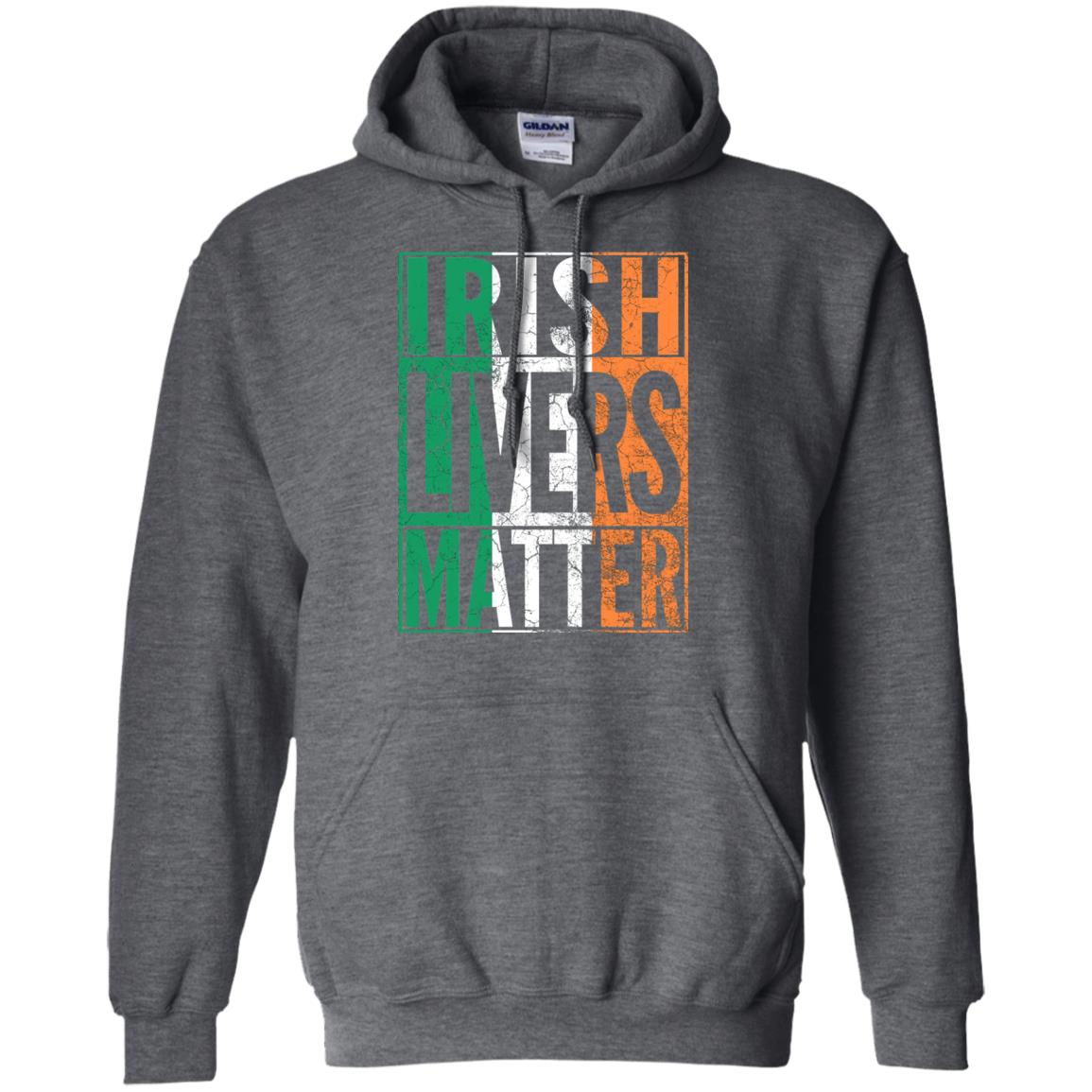 Irish Livers Matter St. Patrick_s Day T-shirt Dark Heather