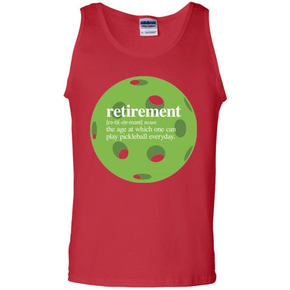 Pickleball T-shirt Retirement Definition T-shirt Red