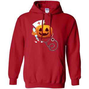 Pumpkin Nurse Nursing Halloween Gift ShirtG185 Gildan Pullover Hoodie 8 oz.
