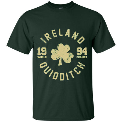St. Patrick's Day Irish T-shirt Ireland Quidditch Forest Green