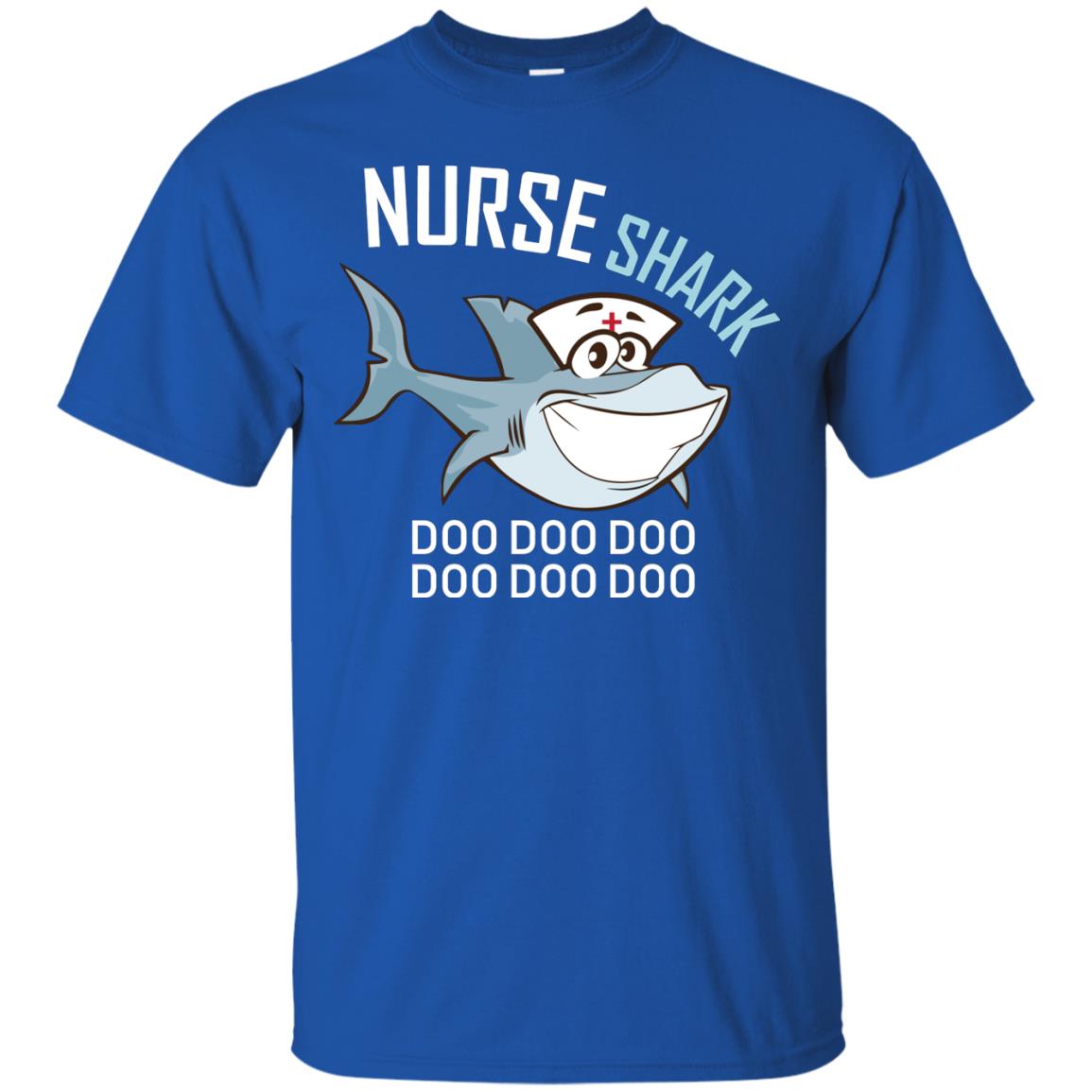 Nurse Shark Doo Doo Doo Shark Nursing Shirt Royal