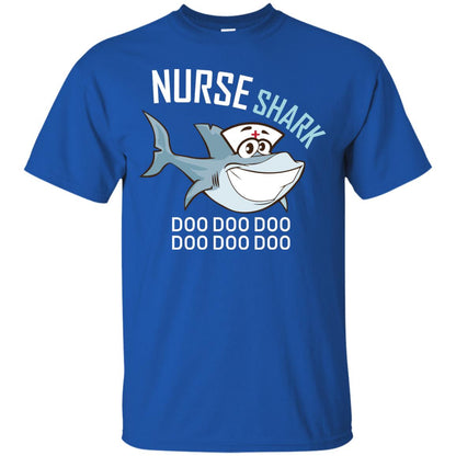 Nurse Shark Doo Doo Doo Shark Nursing Shirt Royal