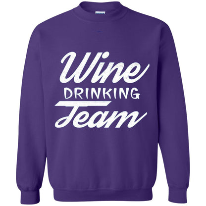 Wine Lover T-shirt Wine Drinking Team Purple