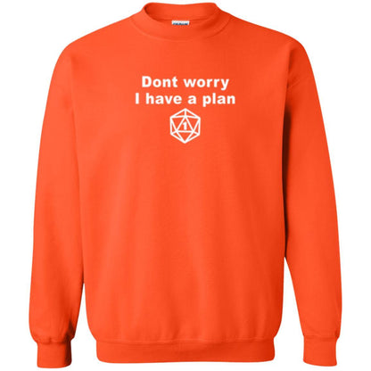 Gamer T-shirt Don_t Worry I Have A Plan Orange