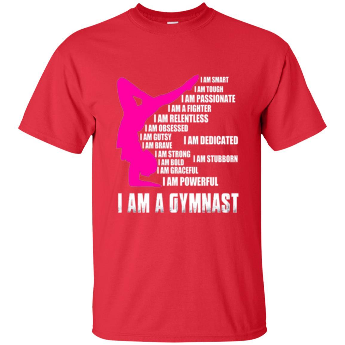 Gymnast T-shirt I Am A Gymnast Red