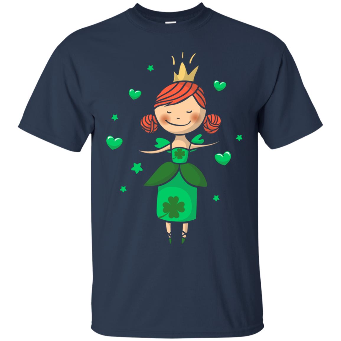 Irish Princess St. Patricks Day Gift Shirt For Girls Navy