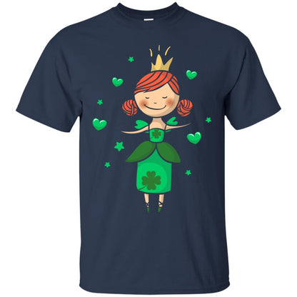 Irish Princess St. Patricks Day Gift Shirt For Girls Navy